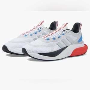 Adidas AlphaBounce + White Silver Red Blue Running Shoes HP6139 Men Size‎ 12 NEW